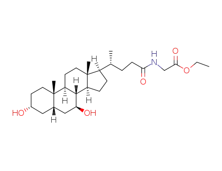 Molecular Structure of 115488-03-4 (glycine ursodeoxycholic acid ethyl ester)