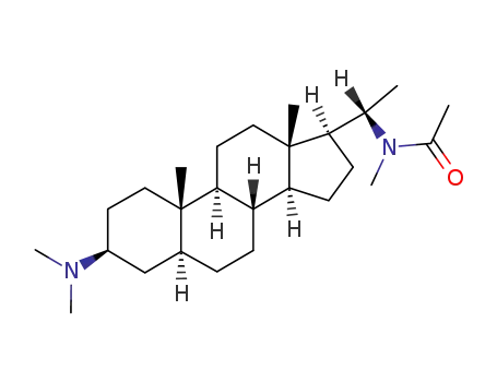 Molecular Structure of 2309-42-4 (Acetamide, N-(3-beta-(dimethylamino)-5-alpha-pregnan-20-alpha-yl)-N-me thyl-)