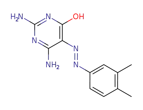 Molecular Structure of 30296-46-9 (2,6-diamino-5-[(3,4-dimethylphenyl)hydrazono]pyrimidin-4(5H)-one)