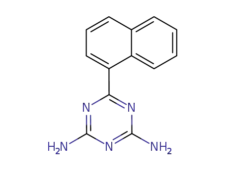 Molecular Structure of 30354-93-9 (6-(naphthalen-1-yl)-1,3,5-triazine-2,4-diamine)