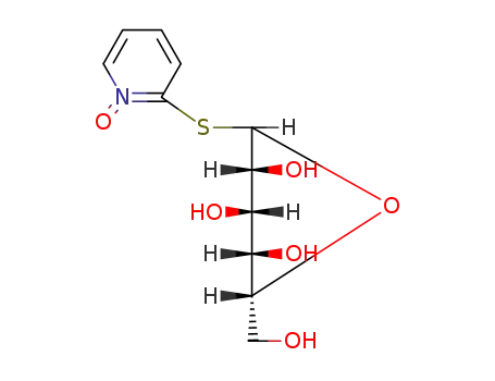 Molecular Structure of 2308-93-2 (1-oxidopyridin-2-yl 1-thio-beta-D-glucopyranoside)