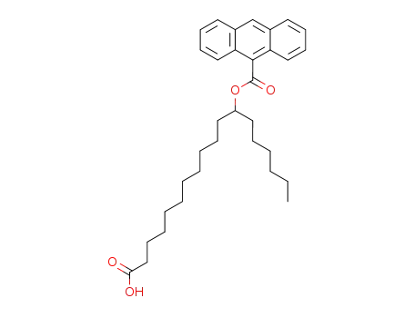 Molecular Structure of 30536-60-8 ((+-)-12-(9-ANTHROYLOXY)STEARIC ACID)