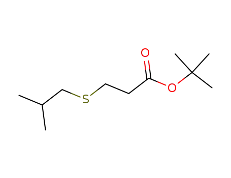 Molecular Structure of 22842-49-5 (3-(isobutylthio)propionic acid tert-butyl ester)
