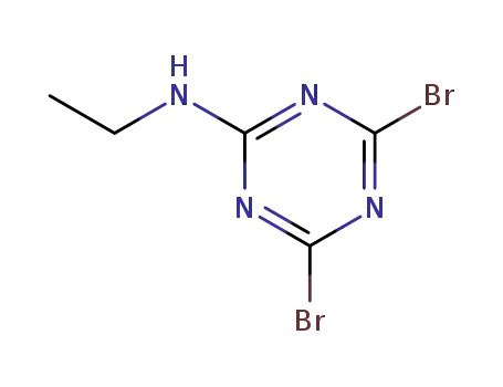 Molecular Structure of 30357-80-3 (4,6-dibromo-N-ethyl-1,3,5-triazin-2-amine)