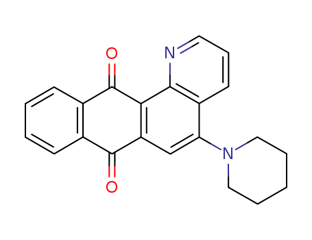 Naphtho[2,3-h]quinoline-7,12-dione,5-(1-piperidinyl)-