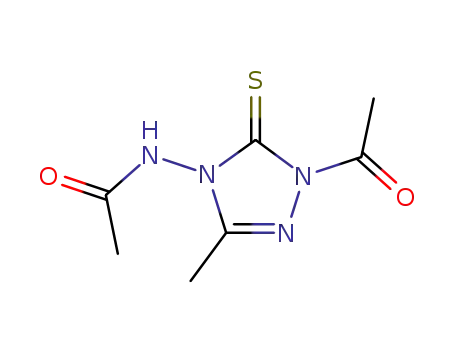 1-Acetyl-3-methyl-4-acetylamino-5-thio-1,2,4-thiazolin-1,5