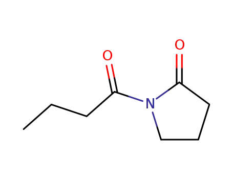 Molecular Structure of 22707-38-6 (1-butanoylpyrrolidin-2-one)