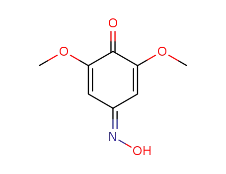 Molecular Structure of 22867-29-4 (3,5-Dimethoxy-2,5-cyclohexadiene-1,4-dione 1-oxime)