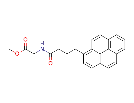 Molecular Structure of 74848-68-3 (N-<4-(1-pyrene)butanoyl>glycine methyl ester)