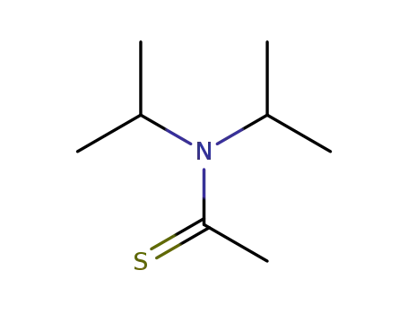 Molecular Structure of 23264-07-5 (Ethanethioamide,  N,N-bis(1-methylethyl)-)