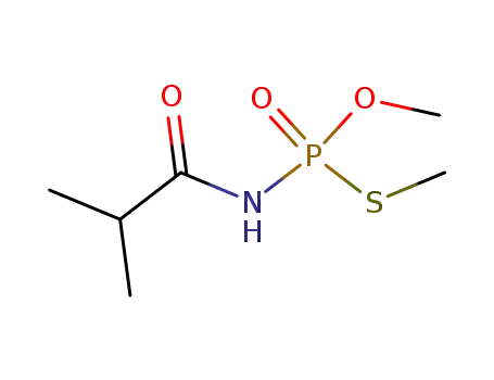Molecular Structure of 30560-28-2 (O,S-Dimethyl (2-methyl-1-oxopropyl)phosphoramidothioate)