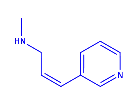 Molecular Structure of 228271-74-7 (2-Propen-1-amine,N-methyl-3-(3-pyridinyl)-,(2E)-(9CI))