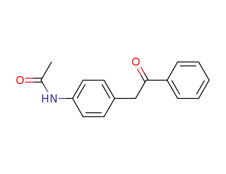 Molecular Structure of 30566-19-9 (N-[4-(2-oxo-2-phenylethyl)phenyl]acetamide)