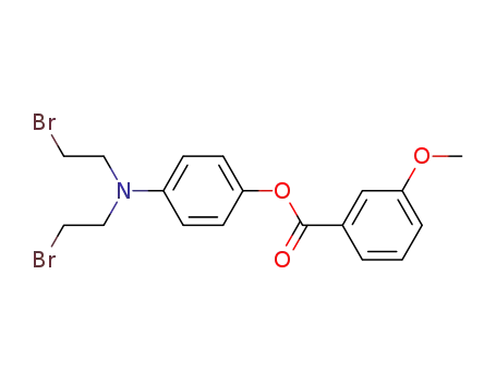 Molecular Structure of 22954-19-4 (p-(Bis(2-bromoethyl)amino)phenol m-methoxybenzoate)