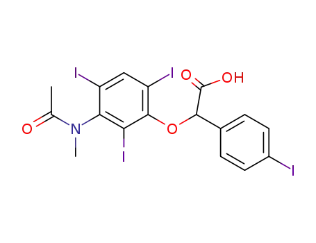 2-[3-(N-메틸아세틸아미노)-2,4,6-트리요오도페녹시]-2-(p-요오도페닐)아세트산