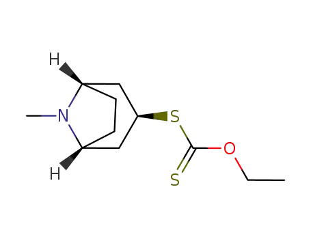 Molecular Structure of 847976-84-5 (O-Ethylcarbonodithioic acid S-(8-methyl-8-azabicyclo[3.2.1]oct-3-yl) ester)