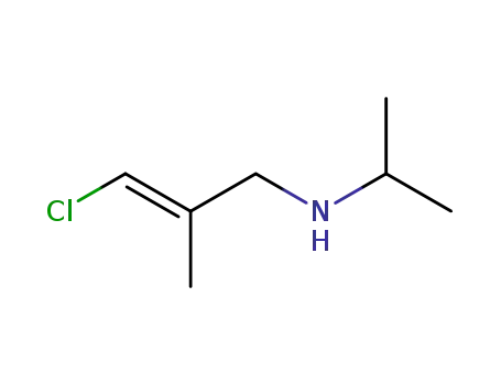 Molecular Structure of 23240-44-0 ((E)-3-Chloro-N-isopropyl-2-methyl-2-propen-1-amine)