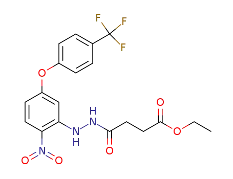 3-{N'-[2-Nitro-5-(4-trifluoromethyl-phenoxy)-phenyl]-hydrazinocarbonyl}-propionic acid ethyl ester