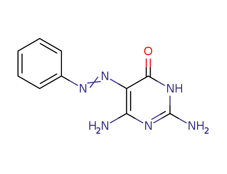 Molecular Structure of 3054-70-4 ((5Z)-2,6-diamino-5-(phenylhydrazono)pyrimidin-4(5H)-one)