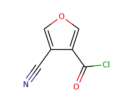 3-푸란카르보닐 클로라이드, 4-시아노-(9CI)