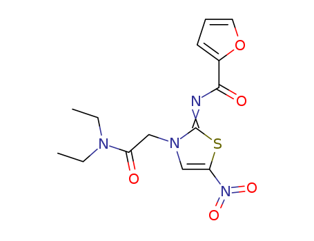 3(2H)-Thiazoleacetamide,N,N-diethyl-2-[(2-furanylcarbonyl)imino]-5-nitro- cas  30487-30-0