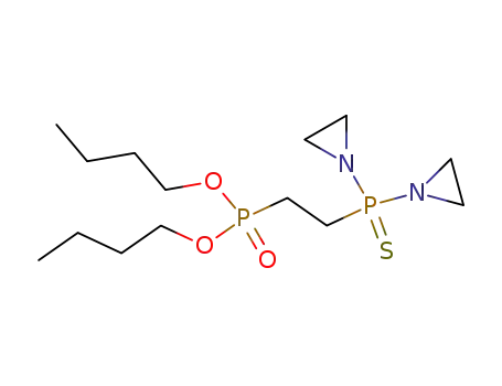 Molecular Structure of 2275-49-2 (dibutyl {2-[bis(aziridin-1-yl)phosphorothioyl]ethyl}phosphonate)