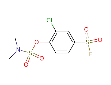 Molecular Structure of 23383-88-2 (2-chloro-4-(fluorosulfonyl)phenyl dimethylsulfamate)