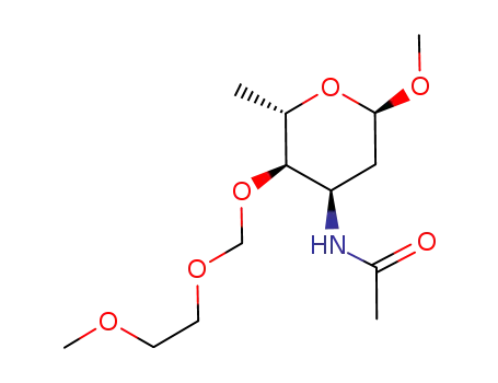methyl 3-acetamido-2,3,6-trideoxy-4-O-(2-methoxyethoxymethyl)-α-L-ribo-hexopyranoside