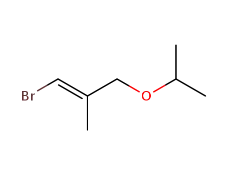 Molecular Structure of 23240-38-2 (1-bromo-2-methyl-3-(propan-2-yloxy)prop-1-ene)