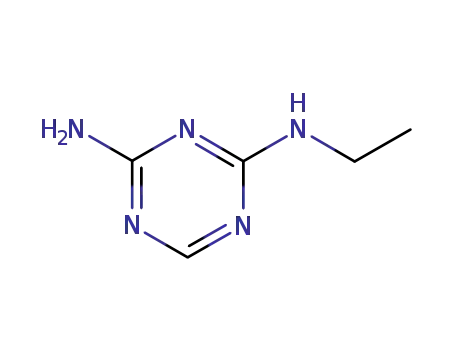 Molecular Structure of 30368-49-1 (N-ethyl-1,3,5-triazine-2,4-diamine)