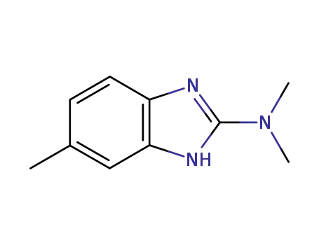 Molecular Structure of 22704-51-4 (1H-Benzimidazol-2-amine,N,N-dimethyl-5-methyl-(9CI))