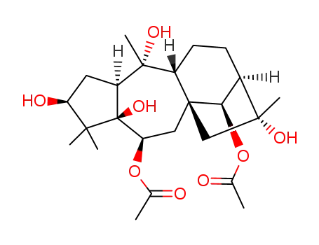 Molecular Structure of 30460-34-5 ((14R)-Grayanotoxane-3β,5,6β,10,14,16-hexol 6,14-diacetate)