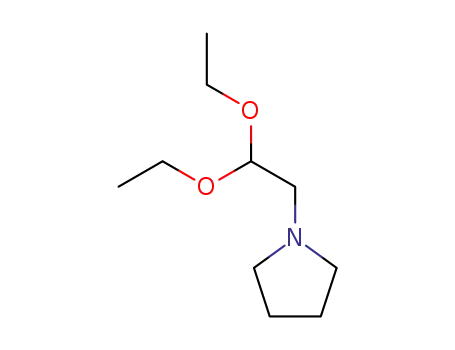 Molecular Structure of 23098-07-9 (1-Pyrrolidineacetaldehydediethylacetal)