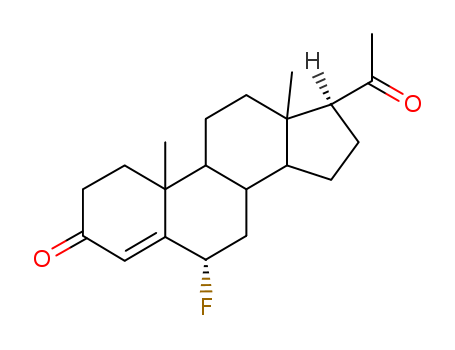 Pregn-4-ene-3,20-dione, 6-alpha-fluoro-(2300-03-0)