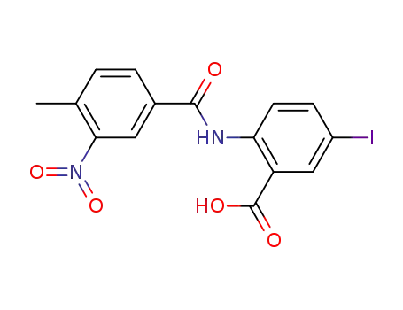 Molecular Structure of 870808-28-9 (5-iodo-2-[(4-methyl-3-nitro-benzoyl)amino]benzoic acid)