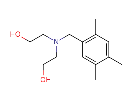 Molecular Structure of 107918-62-7 (bis-(2-hydroxy-ethyl)-(2,4,5-trimethyl-benzyl)-amine)