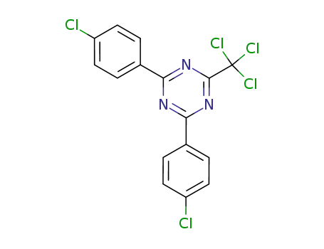 Molecular Structure of 30362-65-3 (2,4-bis(4-chlorophenyl)-6-(trichloromethyl)-1,3,5-triazine)