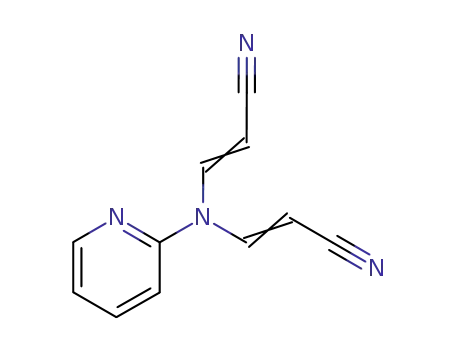 Molecular Structure of 23130-57-6 (Acrylonitrile, 3,3-(2-pyridylimino)di- (8CI))