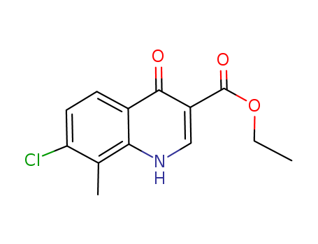 7-Chloro-4-hydroxy-8-methylquinoline-3-carboxylicethylester