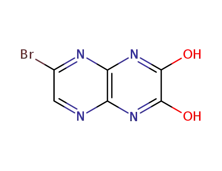 Molecular Structure of 22855-28-3 (2,3-dihydroxy-6-bromopyrazino(2,3b)pyrazine)