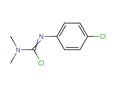 Molecular Structure of 7691-78-3 (N,N-Dimethyl-N'-(4-chlor-phenyl)-chlorformamidin)