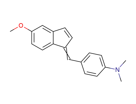 Molecular Structure of 23114-21-8 (4-[(Z)-(5-methoxy-1H-inden-1-ylidene)methyl]-N,N-dimethylaniline)