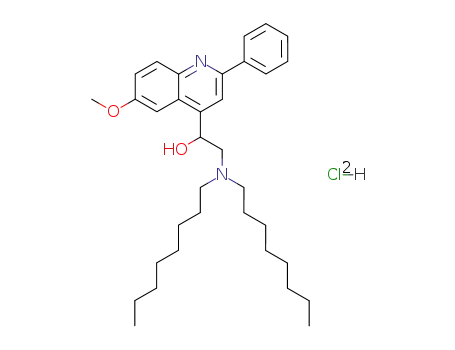 Molecular Structure of 6312-43-2 (2-(dioctylamino)-1-(6-methoxy-2-phenylquinolin-4-yl)ethanol)