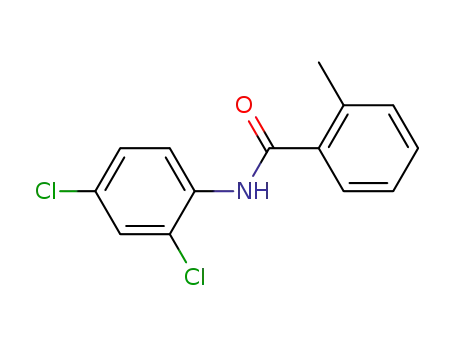 Molecular Structure of 22978-54-7 (N-(2,4-dichlorophenyl)-2-methylbenzamide)