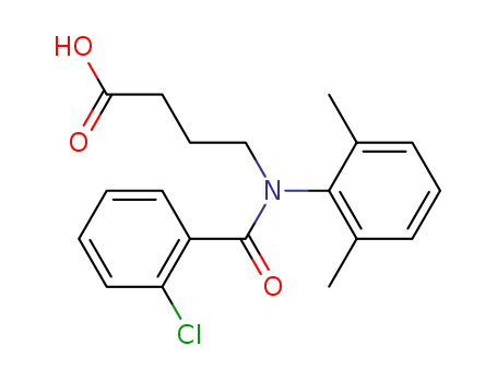 Molecular Structure of 30544-71-9 (4-[o-Chlorobenzoyl(2,6-xylyl)amino]butyric acid)