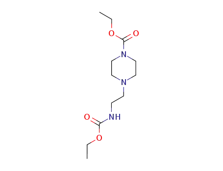 Molecular Structure of 23111-69-5 (ethyl 4-[2-(ethoxycarbonylamino)ethyl]piperazine-1-carboxylate)