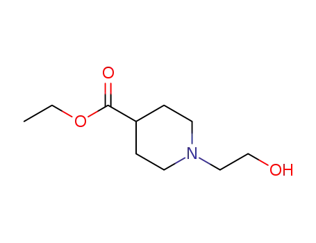 Molecular Structure of 939900-20-6 (Ethyl 1-(2-hydroxyethyl)piperidine-4-carboxylate)