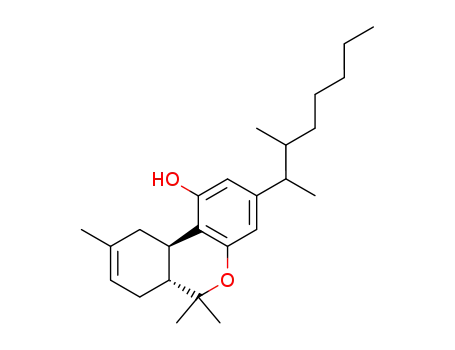 Molecular Structure of 24359-49-7 (dimethyl-heptyl tetrahydrocannabinol)
