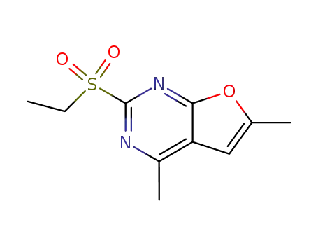 2-ethanesulfonyl-4,6-dimethyl-furo[2,3-<i>d</i>]pyrimidine