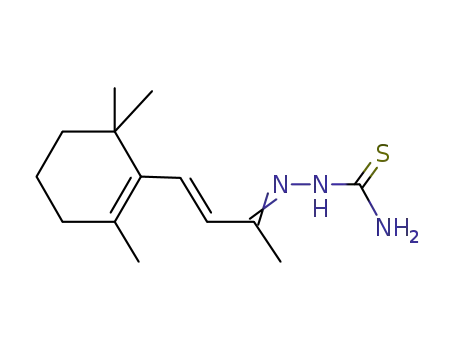 Molecular Structure of 2302-90-1 ((2E)-2-[(3E)-4-(2,6,6-trimethylcyclohex-1-en-1-yl)but-3-en-2-ylidene]hydrazinecarbothioamide)